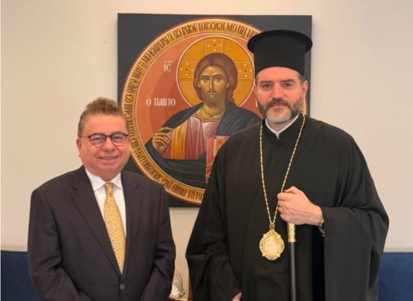 Συνάντηση του Αρχιεπισκόπου Καναδά Αποστόλου με τον Διευθυντή Ελληνικής Παιδείας της Αρχιεπισκοπής