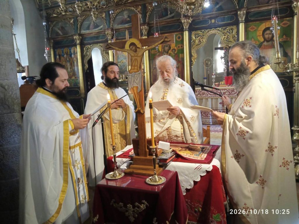 Αρχαιοπρεπής Θεία Λειτουργία του Αγίου Ιακώβου του Αδελφόθεου στην Ιερά Μονή Μεταμορφώσεως του Σωτήρος Κύμης