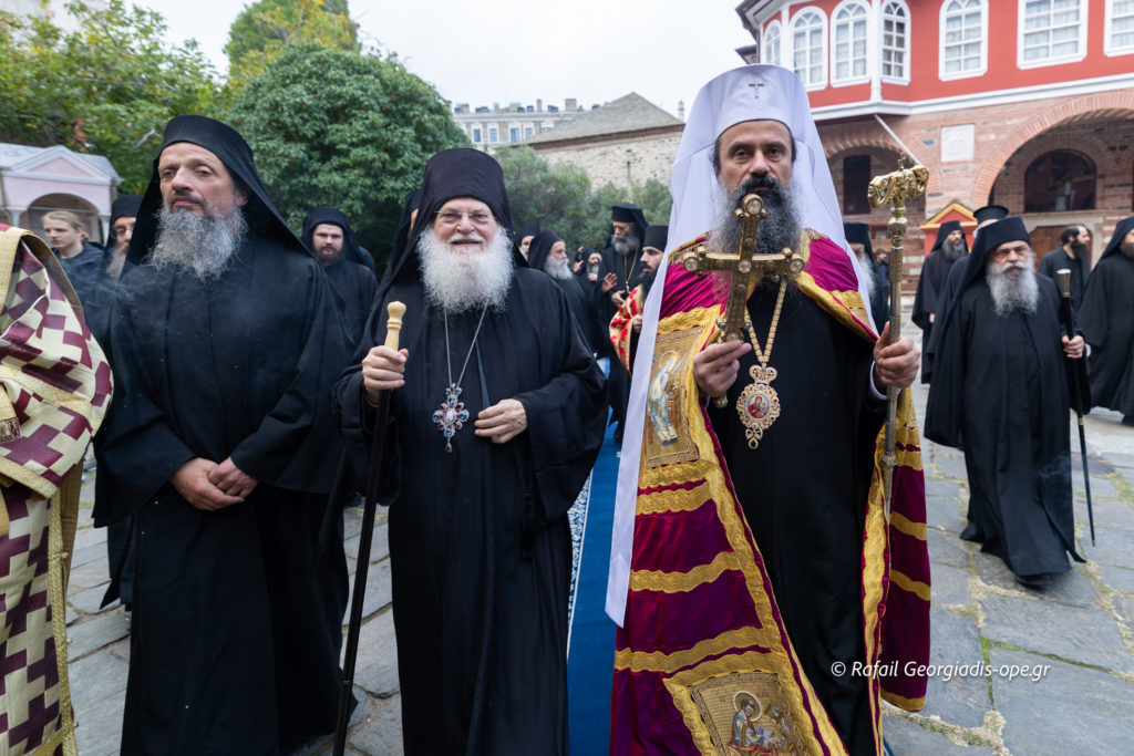 Η υποδοχή του Πατριάρχη Βουλγαρίας Δανιήλ στην Ι.Μ.Μ. Βατοπαιδίου (ΒΙΝΤΕΟ)