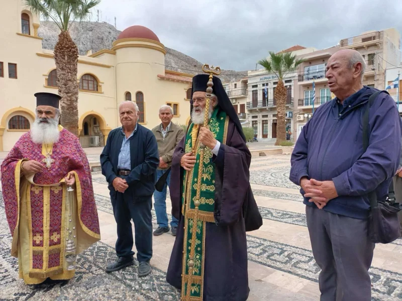 Ο Μητροπολίτης Λέρου Παΐσιος τέλεσε τρισάγιο για τον μακαριστό Πατριάρχη Δημήτριο