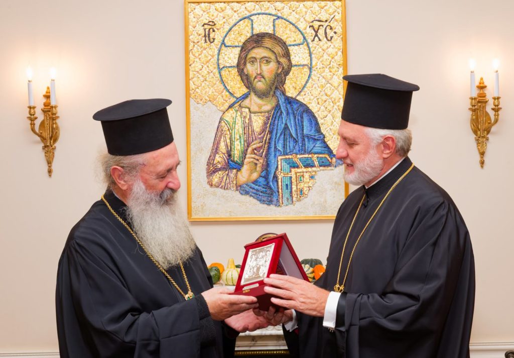 Ο Κεφαλληνίας Δημήτριος στον Αρχιεπίσκοπο Αμερικής Ελπιδοφόρο