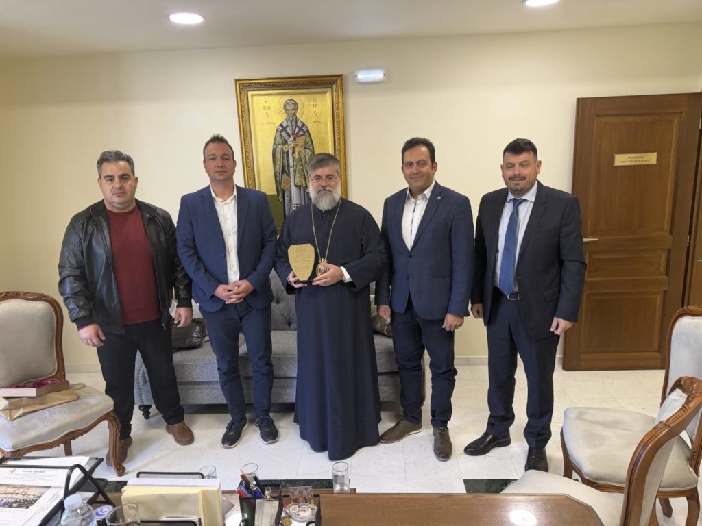 Εθιμοτυπικές επισκέψεις δέχθηκε ο Μητροπολίτης Κυδωνίας