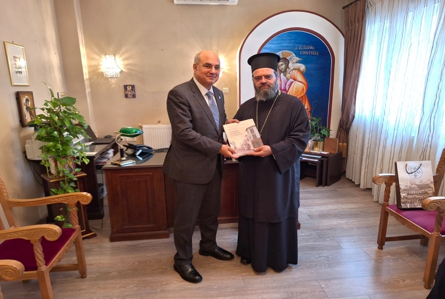 Ο Γενικός Γραμματέας του Υπουργείου Δικαιοσύνης, Πέλοψ Λάσκο, στον Μητροπολίτη Μαρωνείας