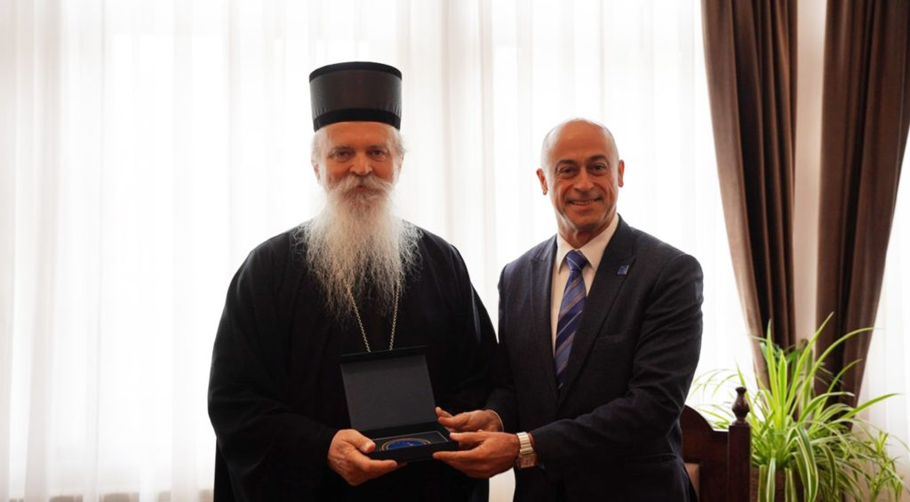 Ο Μητροπολίτης Ράσκας και Πριζρένης Θεοδόσιος συνομίλησε με τον επικεφαλής της EULEX, Άντερ Λόπες
