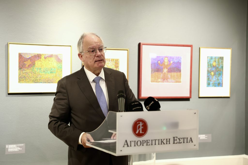 Ο Πρόεδρος της Δημοκρατίας εγκαινίασε την έκθεση «Νίκος Γαβριήλ Πεντζίκης: Θρέμμα του Άθω»