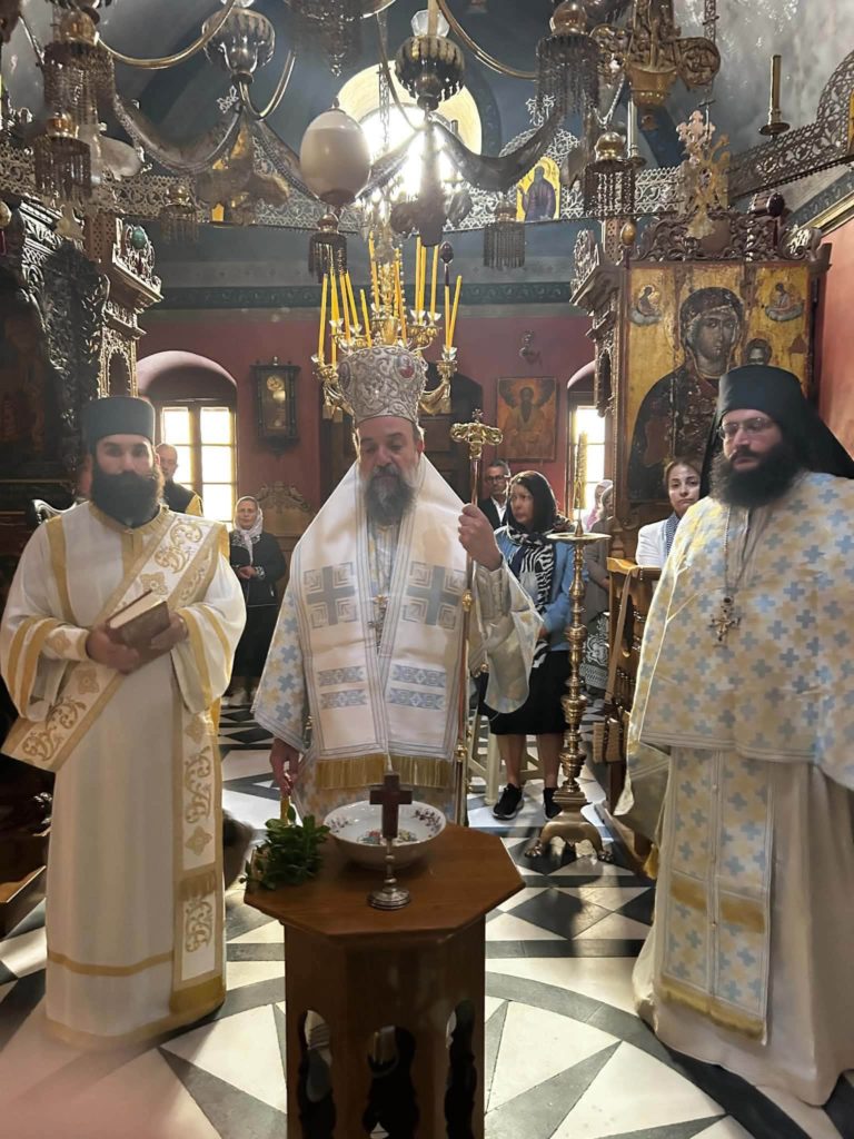 Η εορτή της Παναγίας της Γοργοϋπηκόου στην Ιερά Μονή Προφήτη Ηλιού Θήρας
