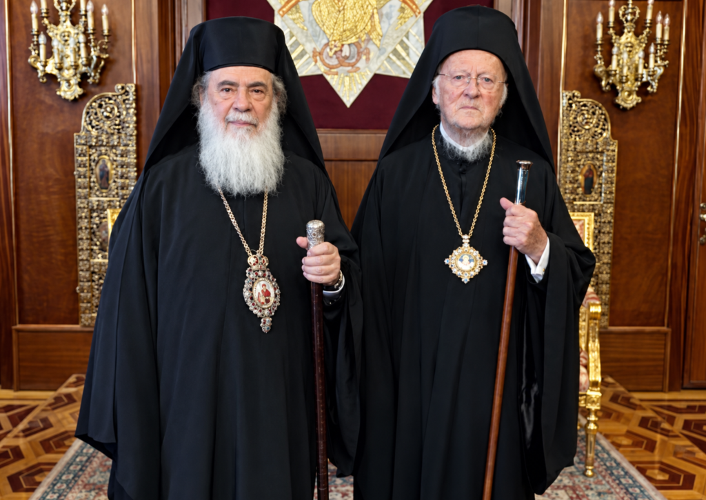 Τηλεφωνική επικοινωνία του Οικουμενικού Πατριάρχη με τον Πατριάρχη Ιεροσολύμων μετά την επίθεση στην Ιορδανία