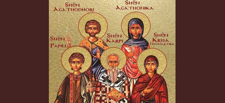 Dëshmorët Karpi, Papila, Agathodhori, Agathonika. Dëshmor Florenti. Dëshmor Beniamini. Dëshmore e re Krisa
