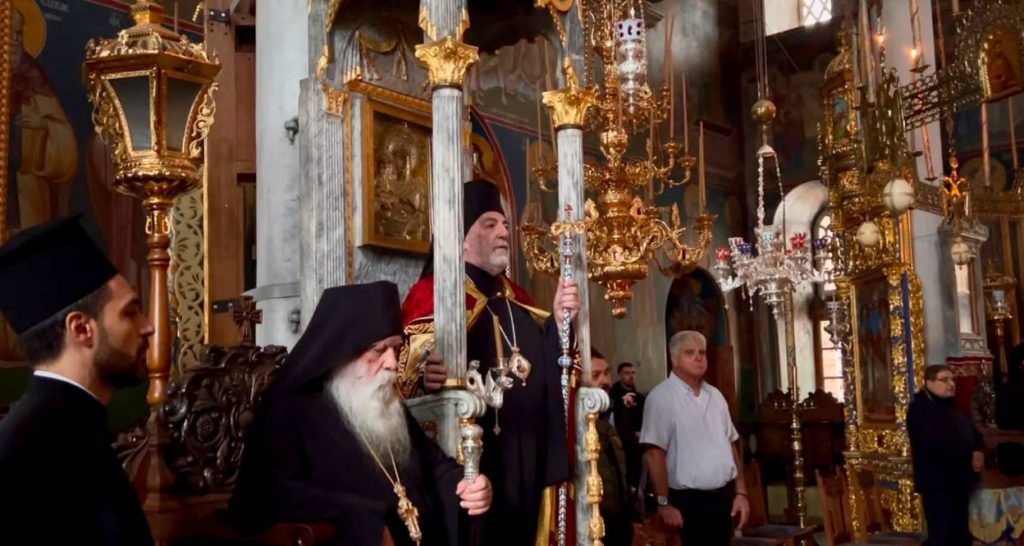 Archbishop Nikitas Arrives at the Holy Monastery of Xenophontos on Mount Athos